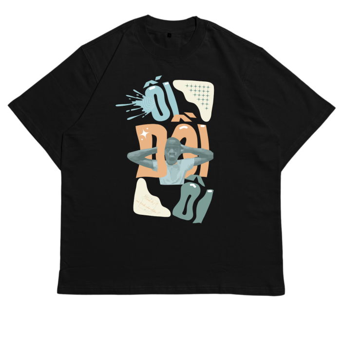 GHT01 | Áo Thun Oversize Cotton Premium Tee - "ỐI GIỒI ÔI" |TXEIR