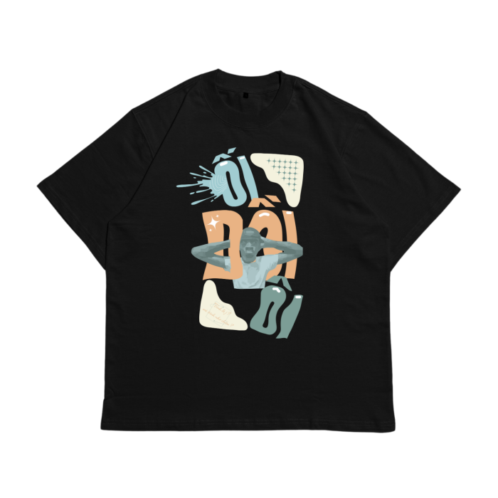 Áo Local Brand Txeir - Áo Thun Oversize Unisex - "ỐI GIỒI ÔI"