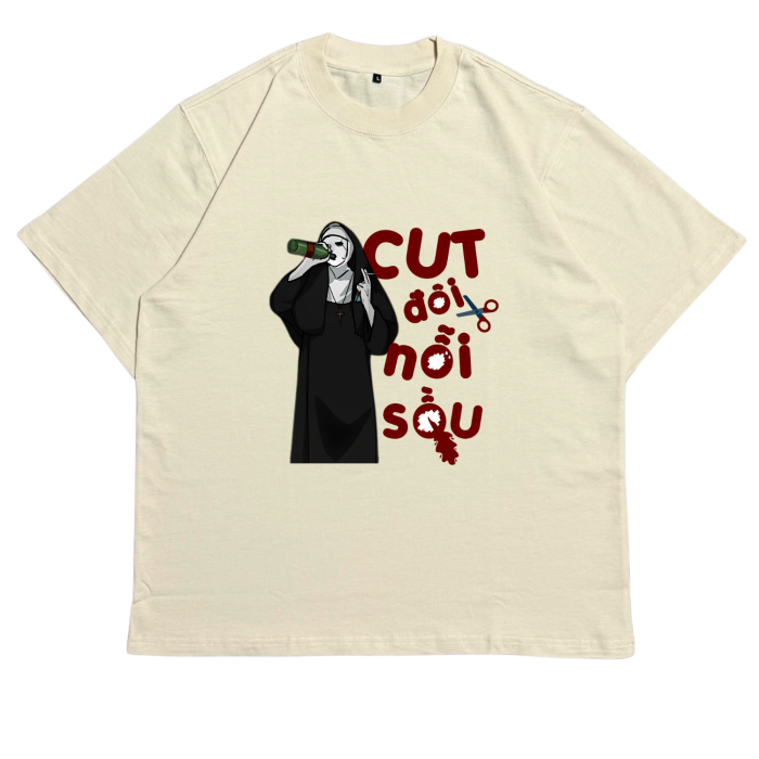 GHT19 | Áo Thun Oversize Cotton Premium - “CUT ĐÔI NỖI SẦU” | TXEIR