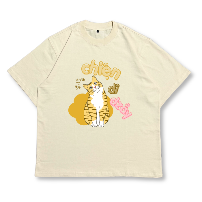 CAT09 | Áo Thun Oversize Cotton TXEIR – M.E.O.W Vibe Artist Edition