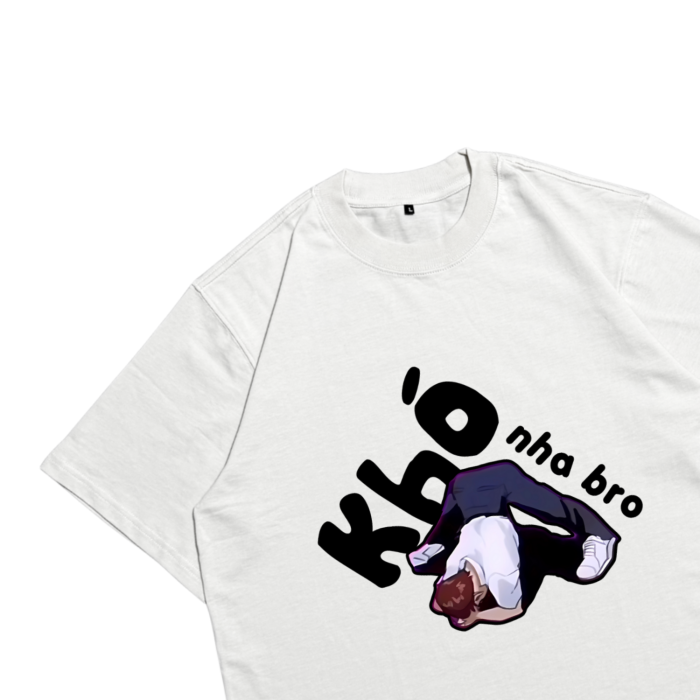 Áo Local Brand Txeir - Áo Thun Oversize Unisex - “KHÓ NHA BRO”