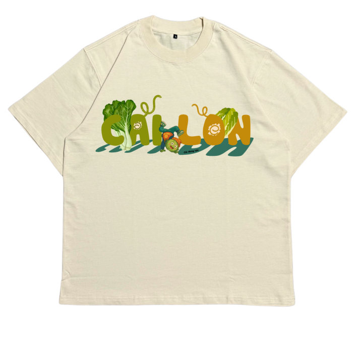 GHT20 | Áo Thun Oversize Cotton Premium - “CẢI LỘN” | TXEIR