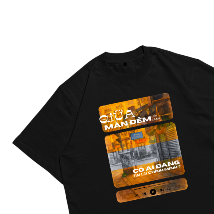 Áo Local Brand Txeir - Áo Thun Oversize Unisex - “CÓ AI ĐANG CHỮA LÀNH BAN ĐÊM?”