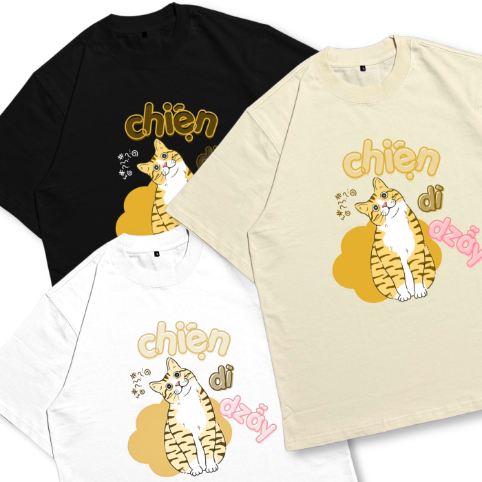 CAT09 | Áo Thun Oversize Cotton TXEIR – M.E.O.W Vibe Artist Edition