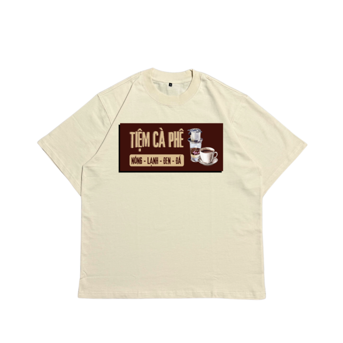N9003 | "Tiệm Cà Phê"  –  Oversize Cotton Premium Tee