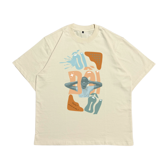 Áo Local Brand Txeir - Áo Thun Oversize Unisex - "ỐI GIỒI ÔI"