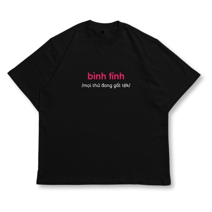 TXEIR | Áo Thun Unisex TS33 – Oversize Cotton Premium Dày 270gsm, In Thủ Công