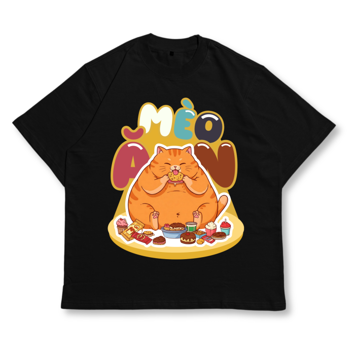 CAT06 | Áo Thun Oversize Cotton TXEIR – M.E.O.W Vibe Artist Edition