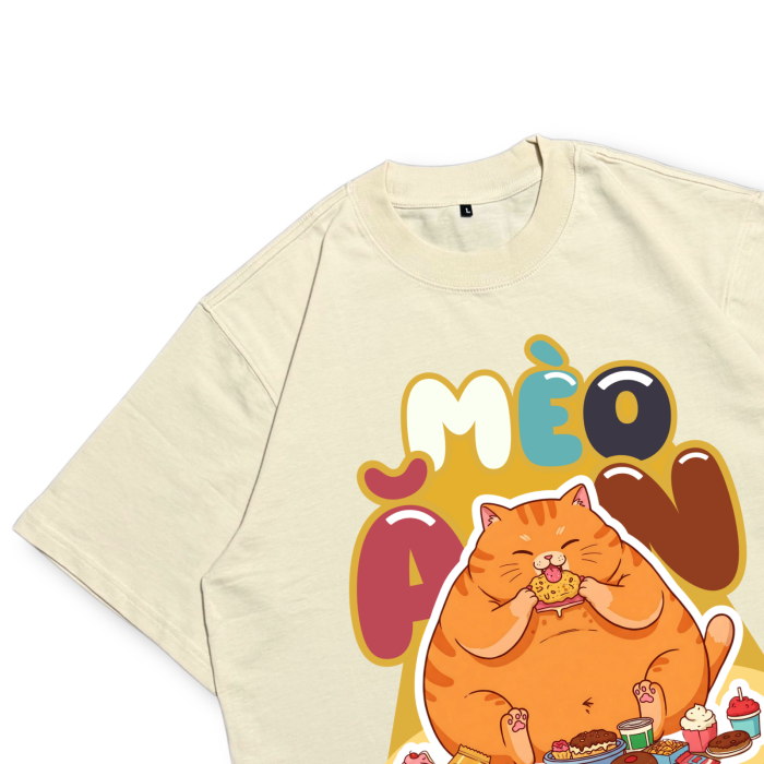 CAT06 | Áo Thun Oversize Cotton TXEIR – M.E.O.W Vibe Artist Edition