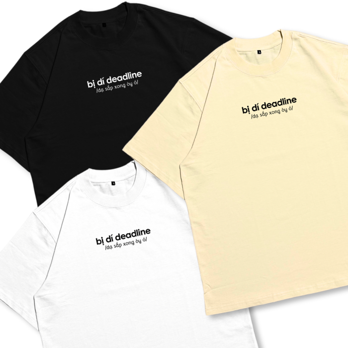 TXEIR | Áo Thun Unisex TS50 – Oversize Cotton Premium Dày 270gsm, In Thủ Công