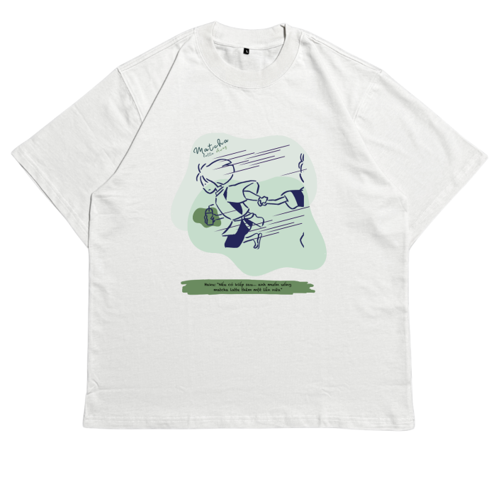 ANI01 | Áo Thun Oversize Cotton TXEIR – Matcha Lover 1