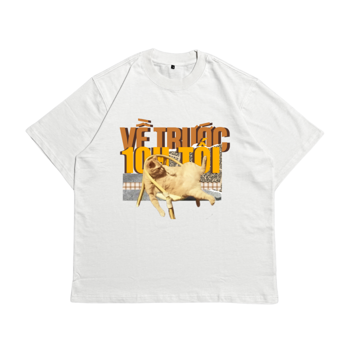 Áo Local Brand Txeir - Áo Thun Oversize Unisex – "VỀ TRƯỚC 10H TỐI"