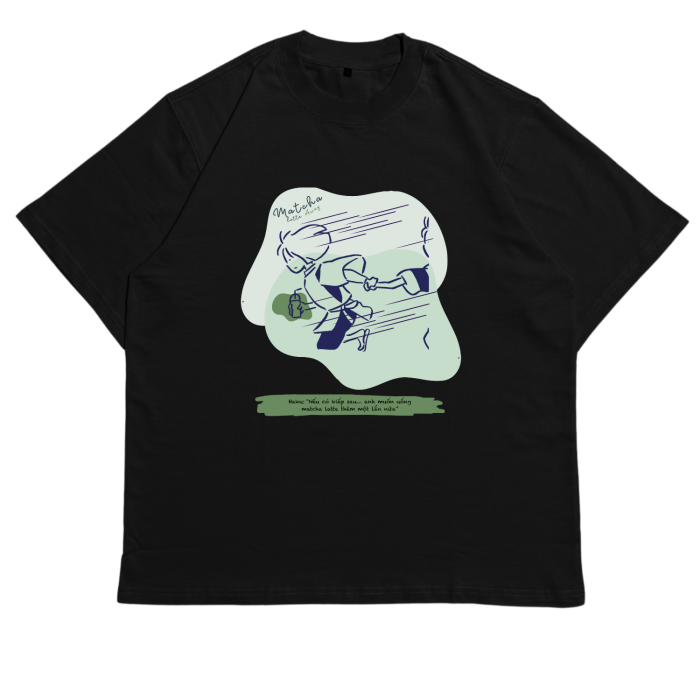 ANI01 | Áo Thun Oversize Cotton TXEIR – Matcha Lover 1