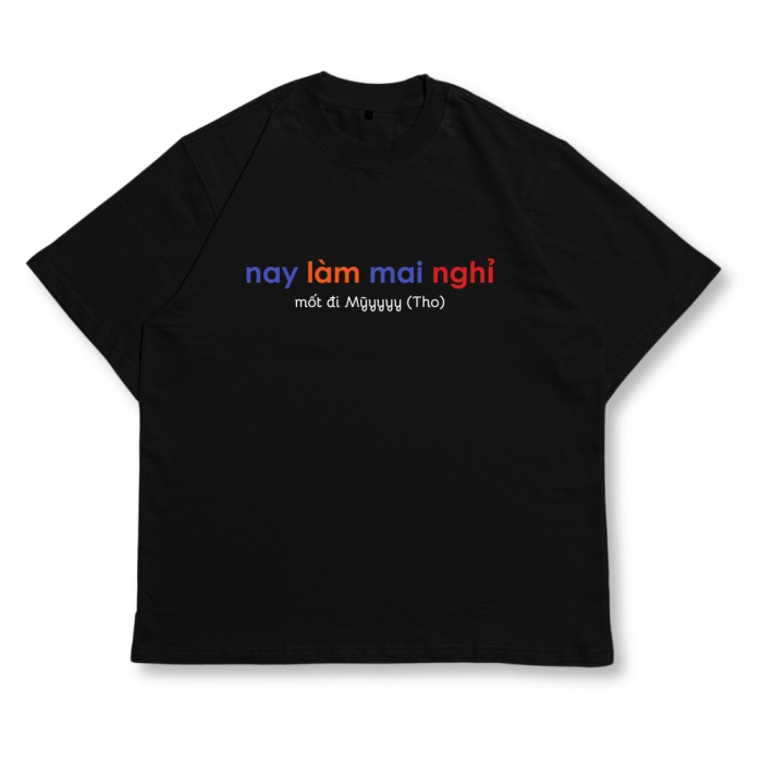 TXEIR | Áo Thun Unisex TS34 – Oversize Cotton Premium Dày 270gsm, In Thủ Công