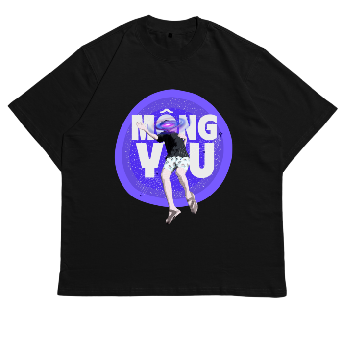 GHT05 | Áo Thun Oversize Cotton Premium Tee – "MỘNG YU" | TXEIR
