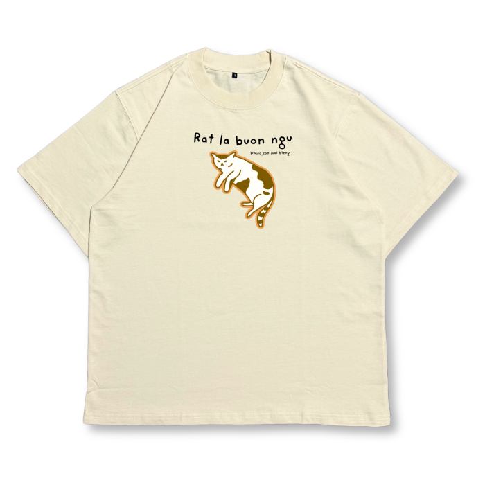 CAT07 | Áo Thun Oversize Cotton TXEIR – M.E.O.W Vibe Artist Edition