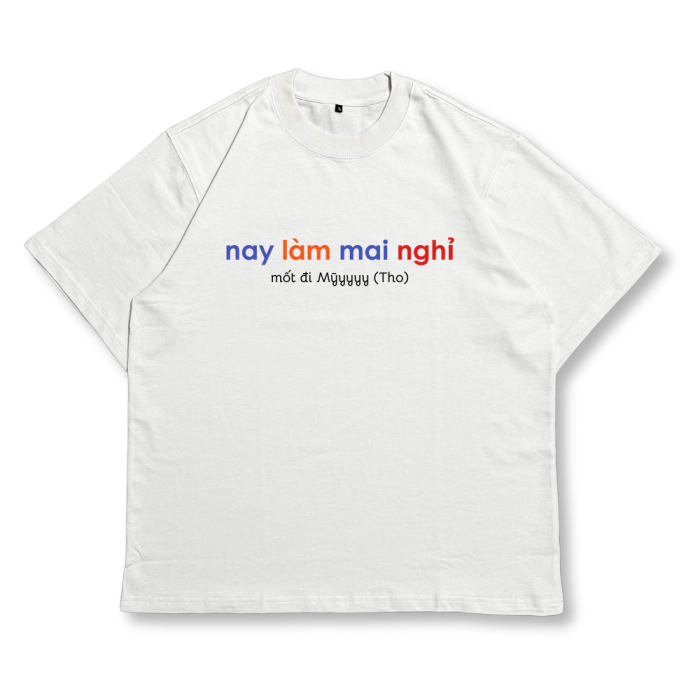 TXEIR | Áo Thun Unisex TS34 – Oversize Cotton Premium Dày 270gsm, In Thủ Công