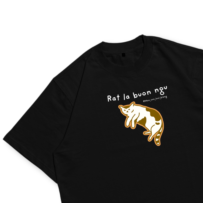 CAT07 | Áo Thun Oversize Cotton TXEIR – M.E.O.W Vibe Artist Edition