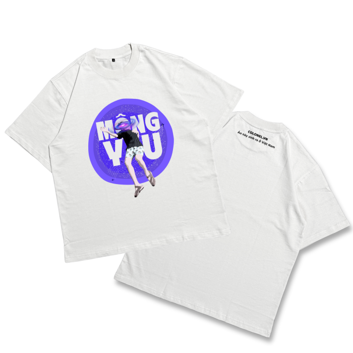 GHT05 | Áo Thun Oversize Cotton Premium Tee – "MỘNG YU" | TXEIR