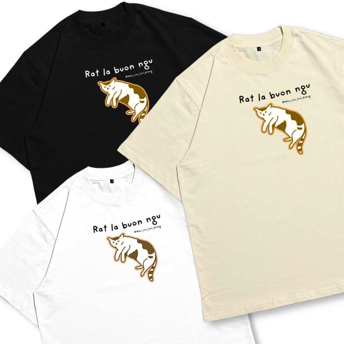 CAT07 | Áo Thun Oversize Cotton TXEIR – M.E.O.W Vibe Artist Edition