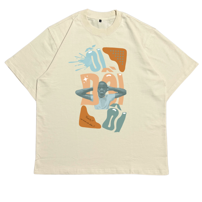 GHT01 | Áo Thun Oversize Cotton Premium Tee - "ỐI GIỒI ÔI" |TXEIR