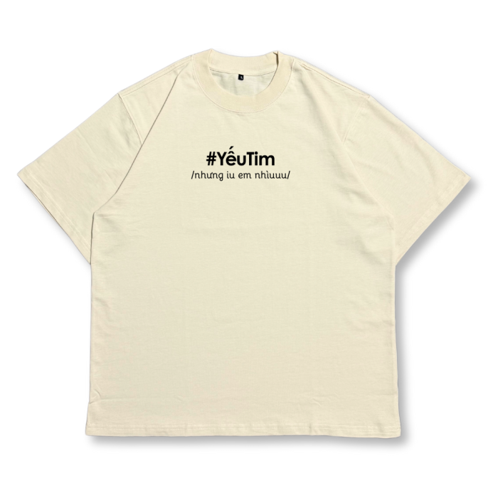 TXEIR | Áo Thun Unisex TS46 – Oversize Cotton Premium Dày 270gsm, In Thủ Công