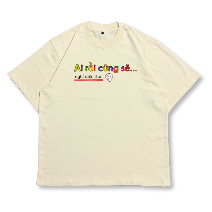 TXEIR | Áo Thun Unisex TS18 – Oversize Cotton Premium Dày 270gsm, In Thủ Công