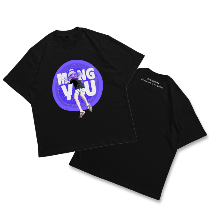 GHT05 | Áo Thun Oversize Cotton Premium Tee – "MỘNG YU" | TXEIR