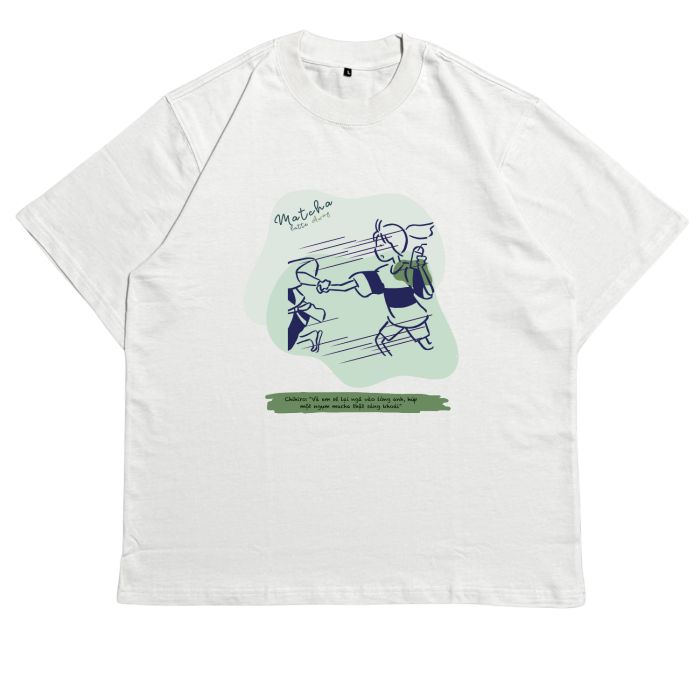 ANI05 | Áo Thun Oversize Cotton TXEIR – Matcha Lover 2