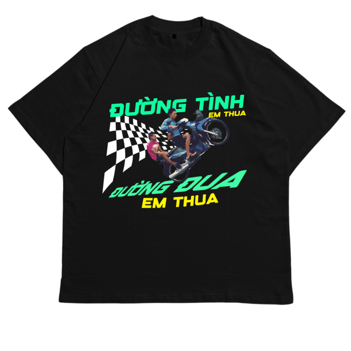 GHT07 | Áo Thun Oversize Cotton Premium Tee – "THUA CŨNG PHẢI CÓ GU" | TXEIR