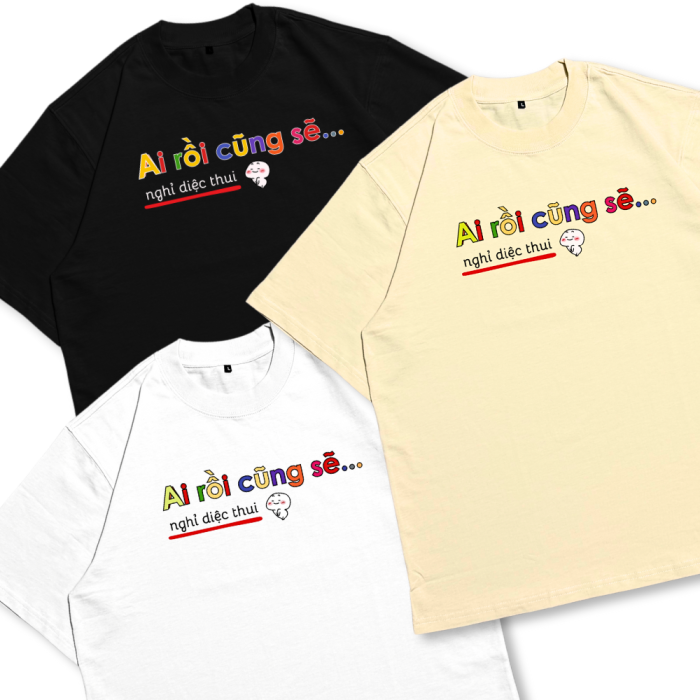 TXEIR | Áo Thun Unisex TS18 – Oversize Cotton Premium Dày 270gsm, In Thủ Công