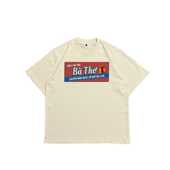 N9008 | "Tiệm Tạp Hóa Bà Thơ"  –  Oversize Cotton Premium Tee