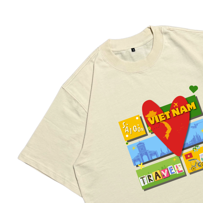 Áo Local Brand TXEIR Áo Đi Du Lịch - Áo Thun Oversize Unisex | DL02