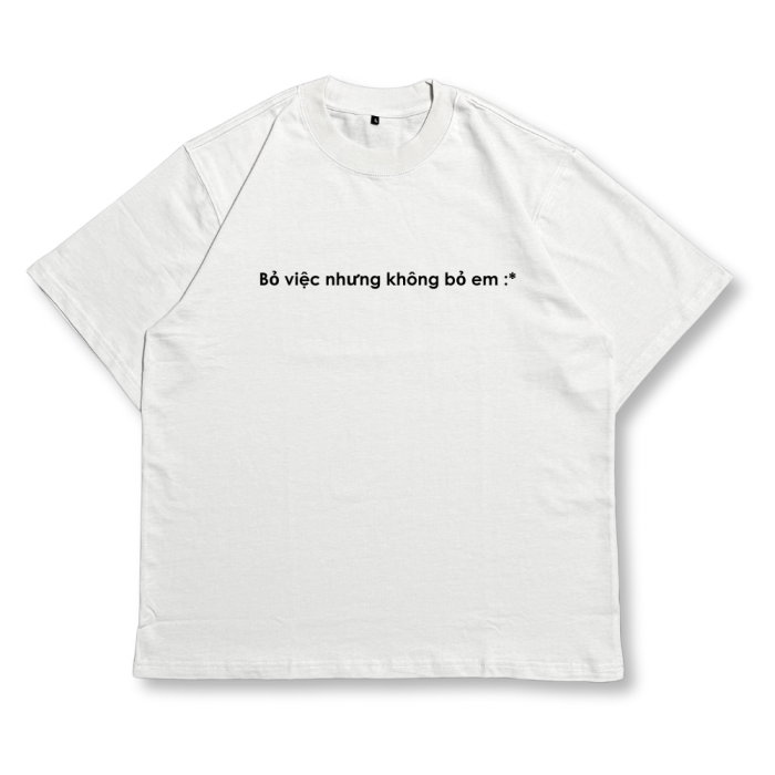 TXEIR | Áo Thun Unisex TS37 – Oversize Cotton Premium Dày 270gsm, In Thủ Công