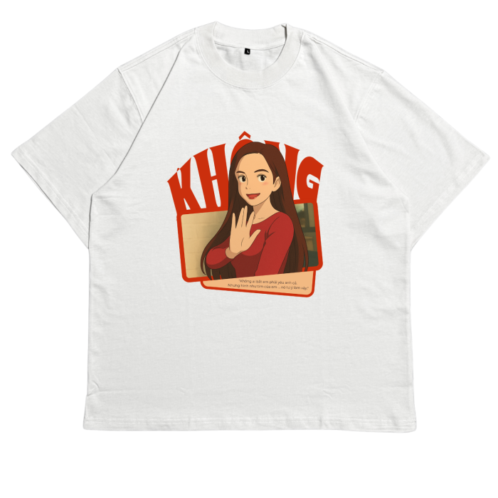 ANI11 | Áo Thun Oversize Cotton TXEIR – KHÔNG 
