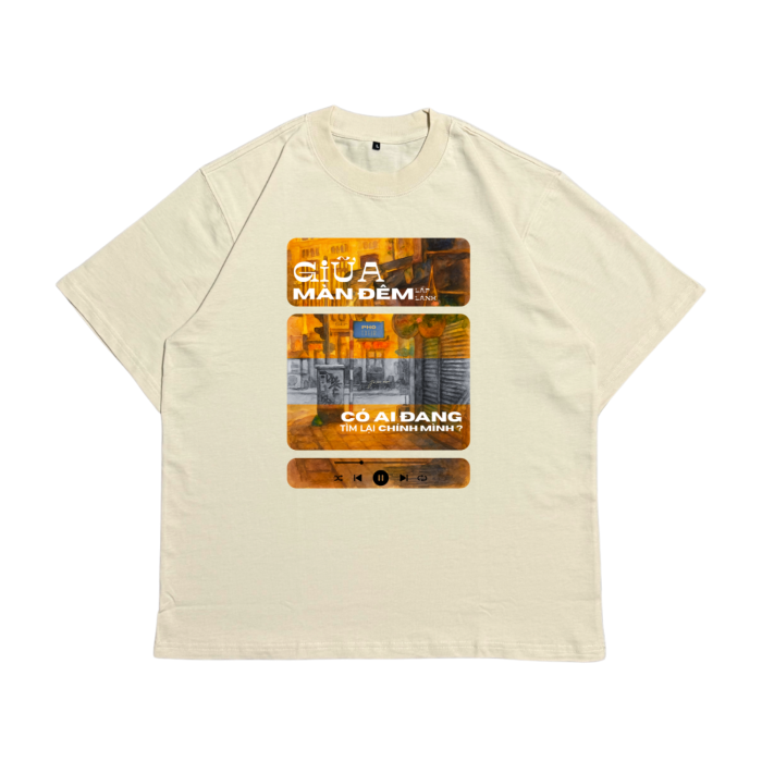 Áo Local Brand Txeir - Áo Thun Oversize Unisex - “CÓ AI ĐANG CHỮA LÀNH BAN ĐÊM?”