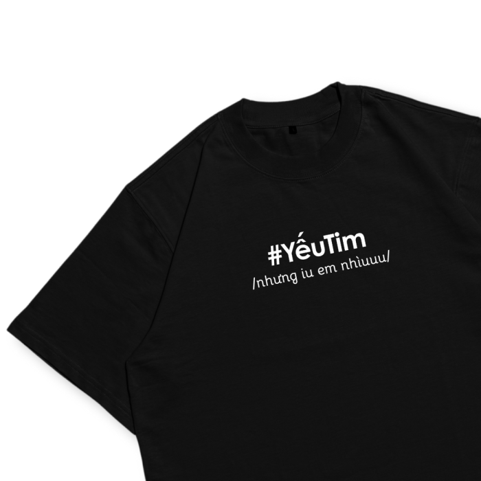 TXEIR | Áo Thun Unisex TS46 – Oversize Cotton Premium Dày 270gsm, In Thủ Công