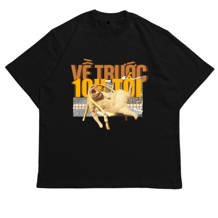 GHT10 | Áo Thun Oversize Cotton Premium Tee – "VỀ TRƯỚC 10H TỐI" | TXEIR