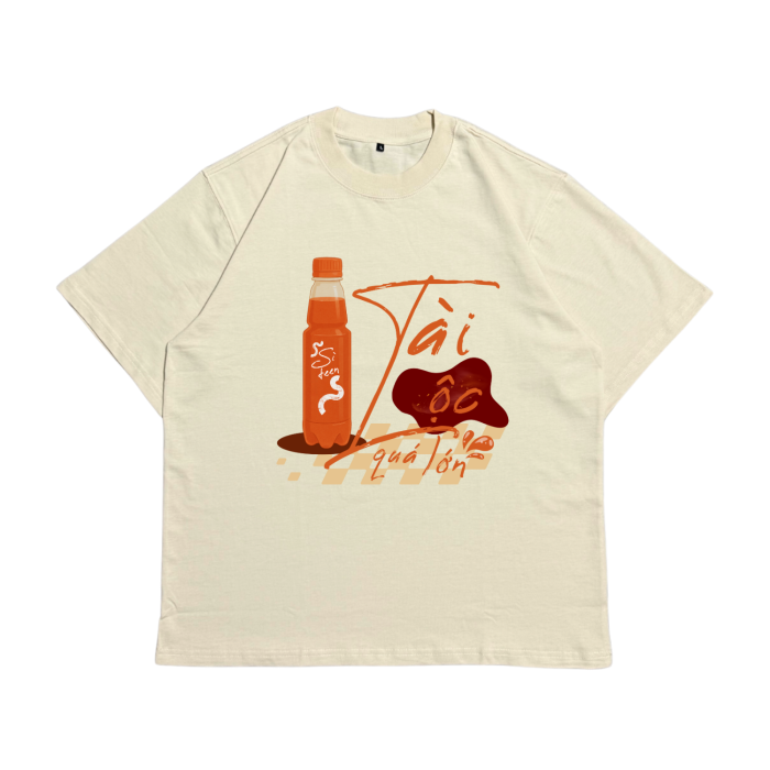 Áo Local Brand Txeir - Áo Thun Oversize Unisex - “TÀI LỘC QUÁ LỚN”