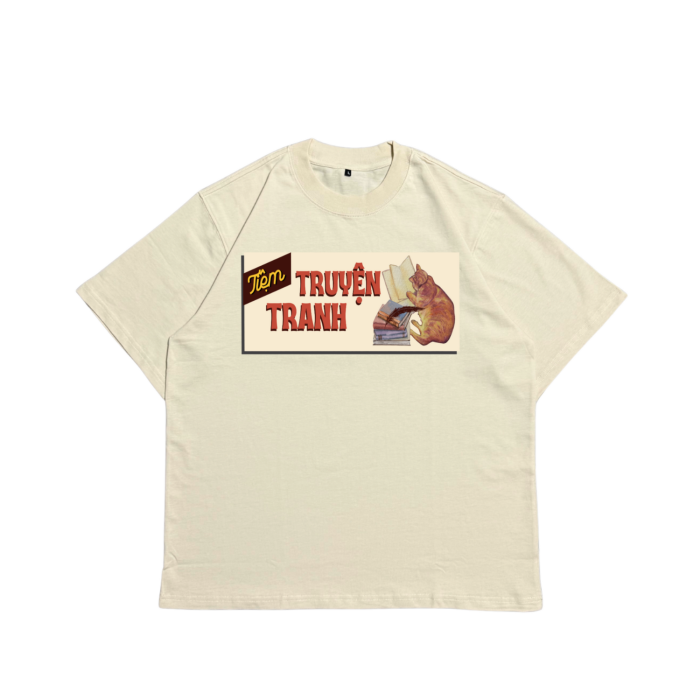 N9011 | "Tiệm Truyện Tranh"  –  Oversize Cotton Premium Tee