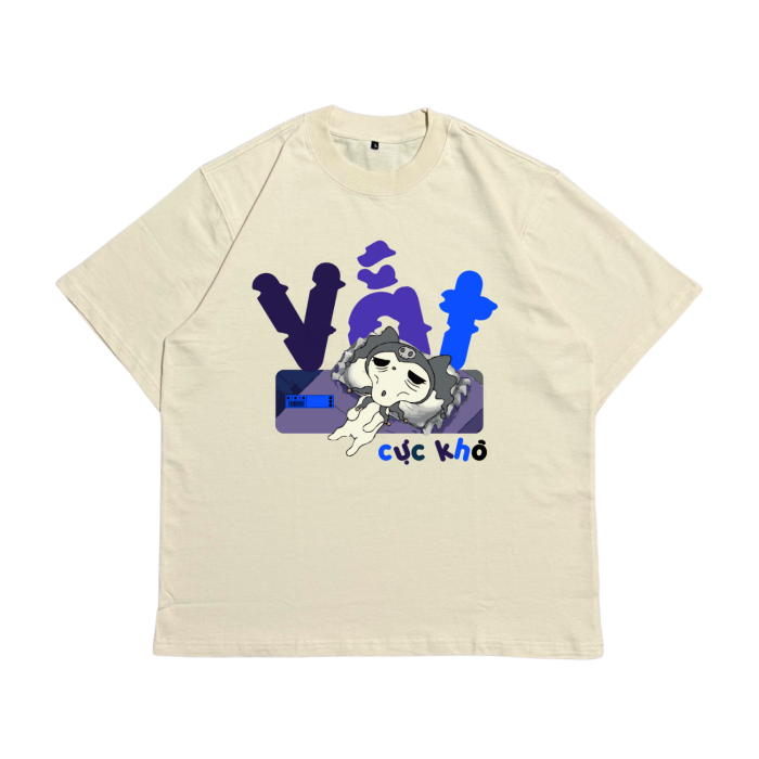 Áo Local Brand Txeir - Áo Thun Oversize Unisex - “VẮT CỰC KHÔ”