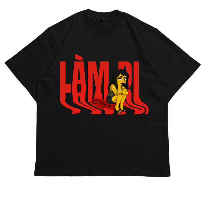 GHT03 | Áo Thun Oversize Cotton Premium Tee – "LÀM ĐI" | TXEIR
