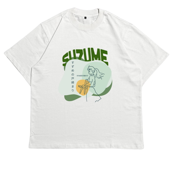 ANI09 | Áo Thun Oversize Cotton TXEIR – Suzume