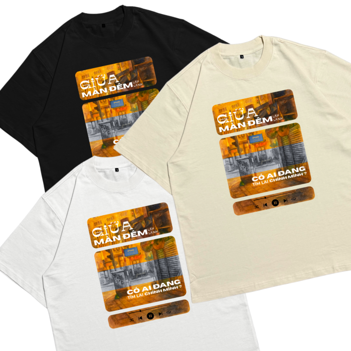 Áo Local Brand Txeir - Áo Thun Oversize Unisex - “CÓ AI ĐANG CHỮA LÀNH BAN ĐÊM?”