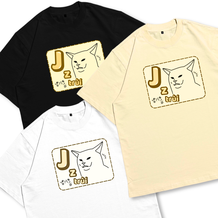 CAT10 | Áo Thun Oversize Cotton TXEIR – M.E.O.W Vibe Artist Edition