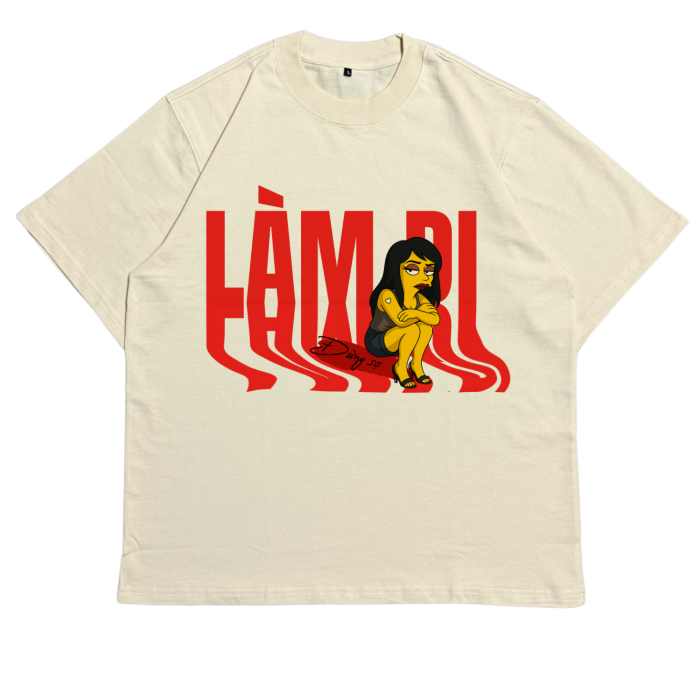 GHT03 | Áo Thun Oversize Cotton Premium Tee – "LÀM ĐI" | TXEIR