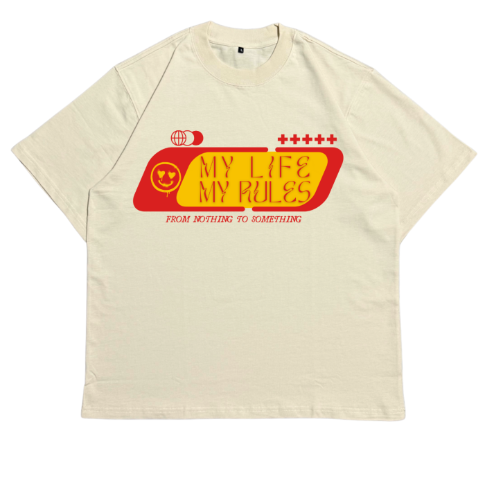GONLY09 | Áo Thun Oversize Cotton TXEIR – My Life My Rules
