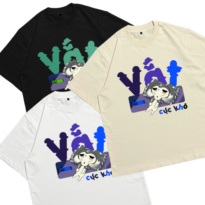 Áo Local Brand Txeir - Áo Thun Oversize Unisex - “VẮT CỰC KHÔ”