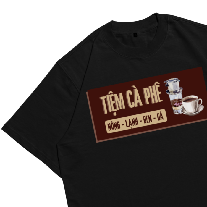 N9003 | "Tiệm Cà Phê"  –  Oversize Cotton Premium Tee