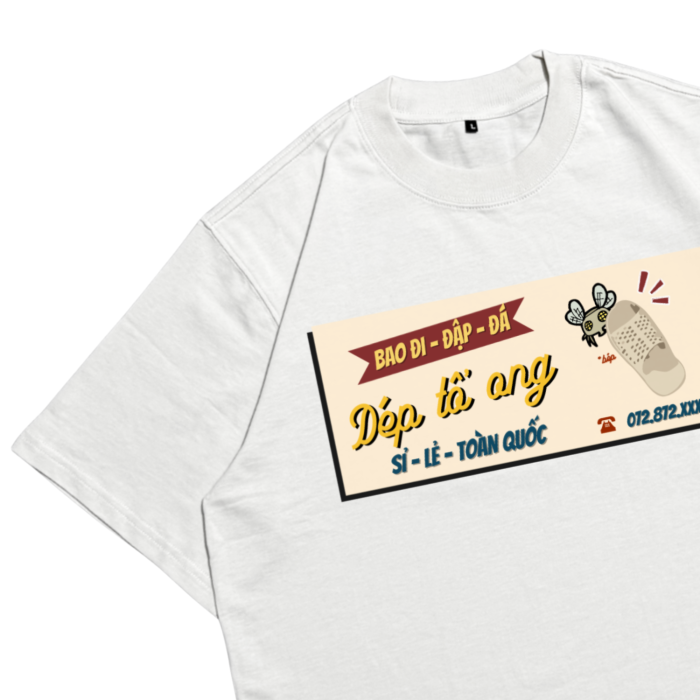 N9001 | "Dép Tổ Ong"  –  Oversize Cotton Premium Tee